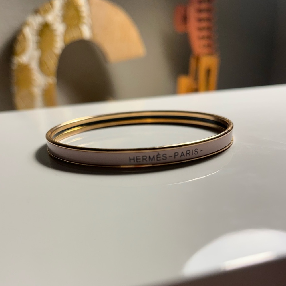 Pink and Gold Hermes Bangle - Picture 3 of 6